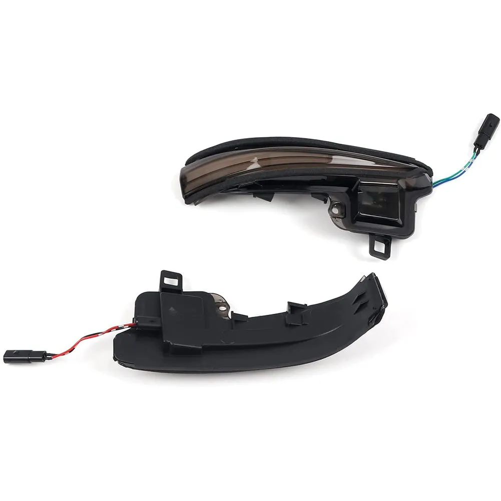 1 Pair Of Smoked Led Rearview Mirror Turn  Signal  Lights Lamp Oe