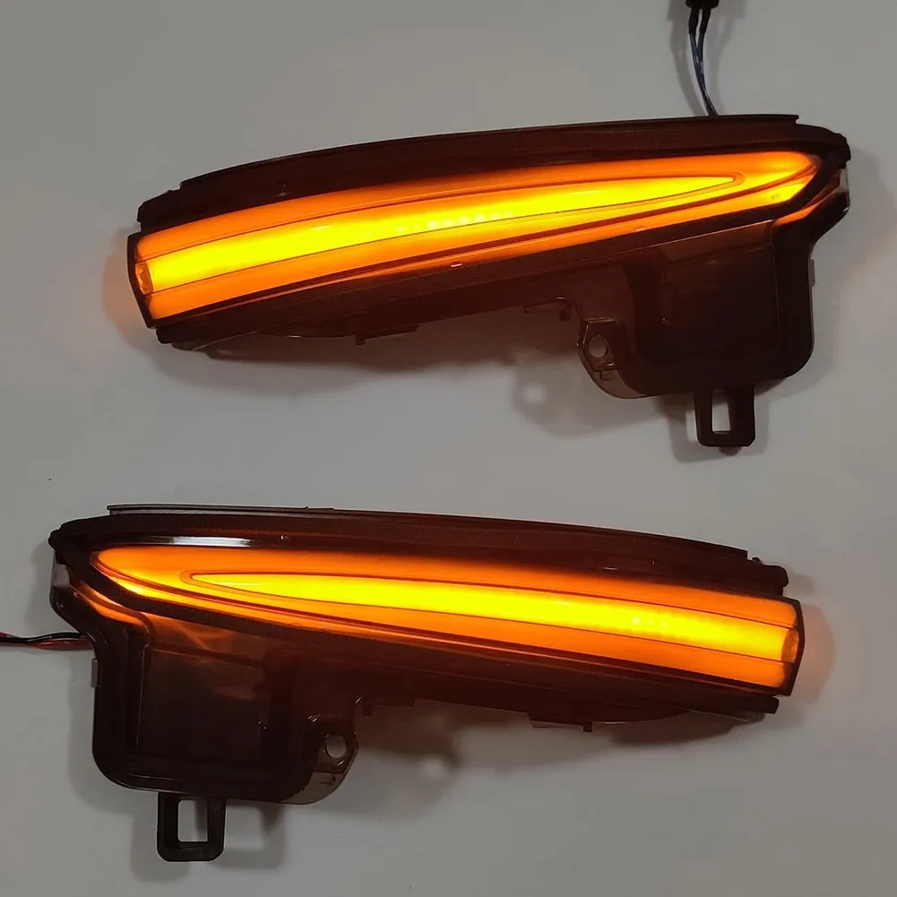 1 Pair Of Smoked Led Rearview Mirror Turn  Signal  Lights Lamp Oe