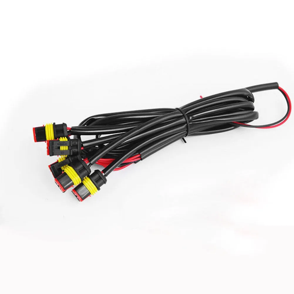 1 Set Car Small Yellow Light Wiring Harness Medium Net Grille