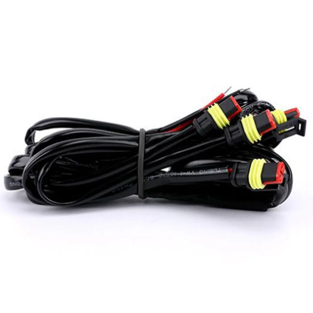 1 Set Car Small Yellow Light Wiring Harness Medium Net Grille