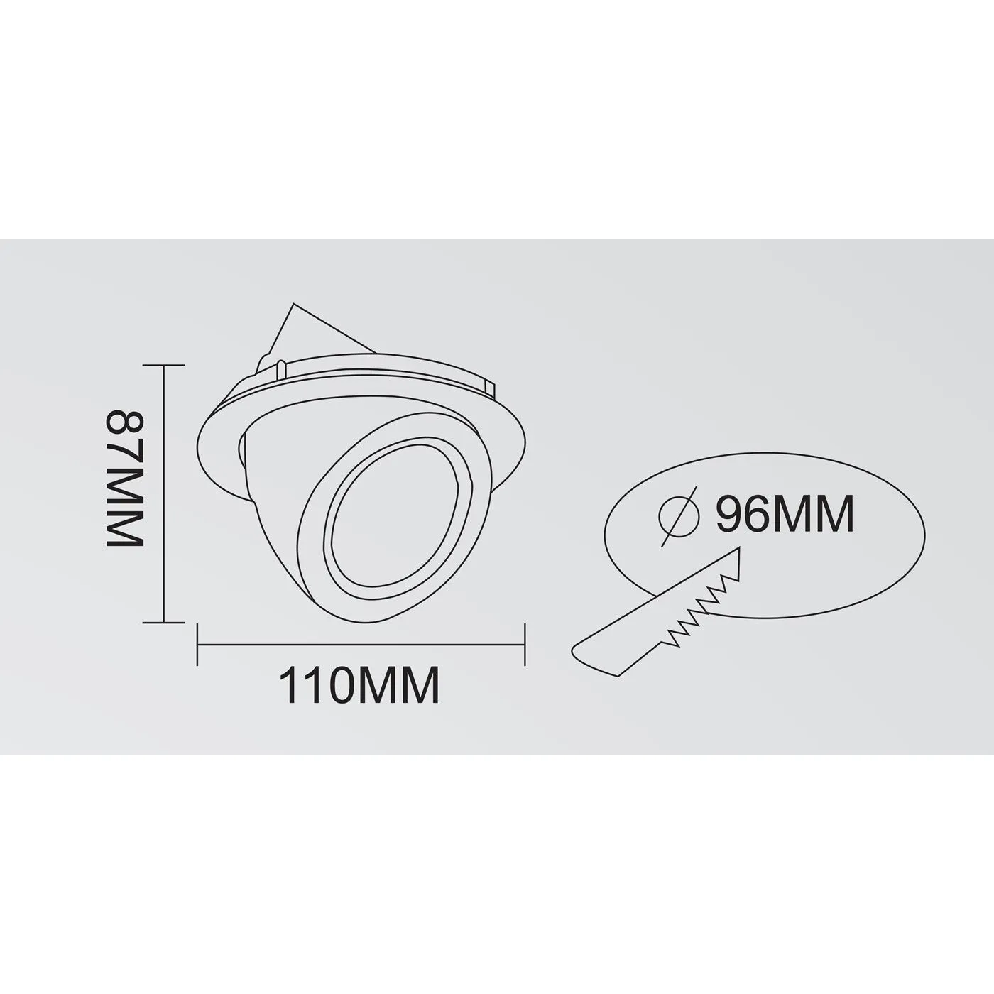 2206- 10w Cob Zoom