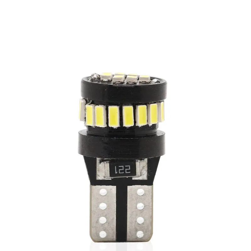 2Pcs T10 LED Canbus W5W LED Bulb Auto Lamp 3014 24SMD Car