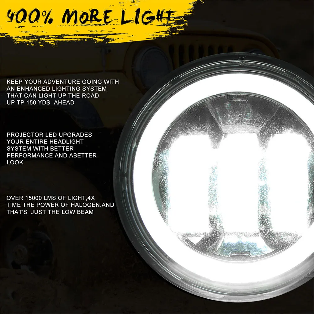 2pcs/set 4 inches 30 watts 6000K for jeep LED Angel Eye Fog Lamp