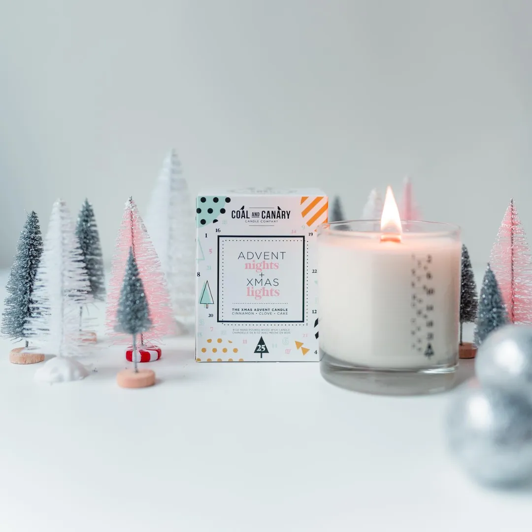 Advent Nights & Xmas Lights Candle