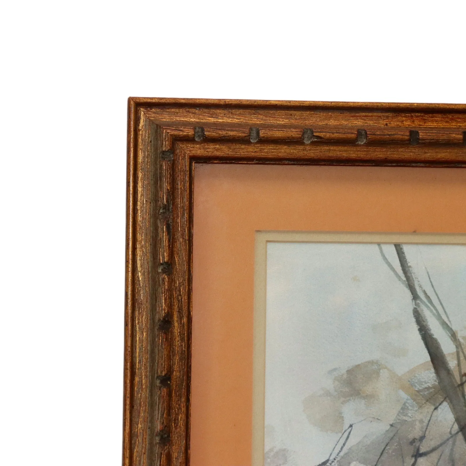 Betty Lou Schlemm "Sentinels" Large Original Watercolor 30x25 Framed 1969