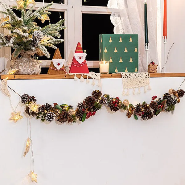 Christmas Pinecone String Lights