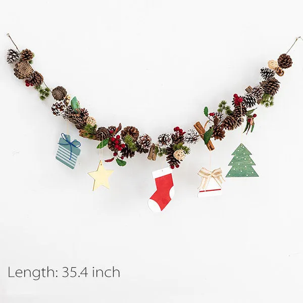 Christmas Pinecone String Lights