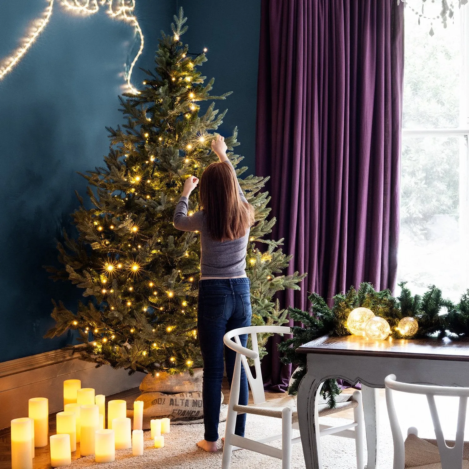 Core Connect 10m 100 Warm White Connectable Fairy Lights Green Cable