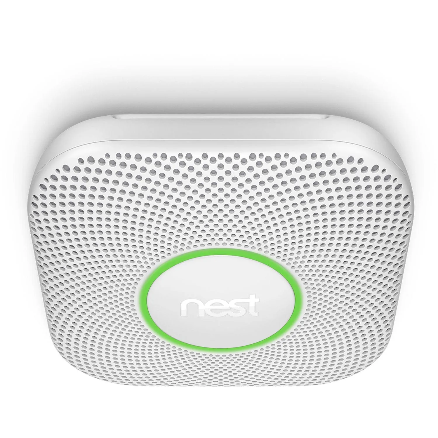 Google Nest Protect Battery-Powered Smoke and Carbon Monoxide Alarm 2nd Generation, White