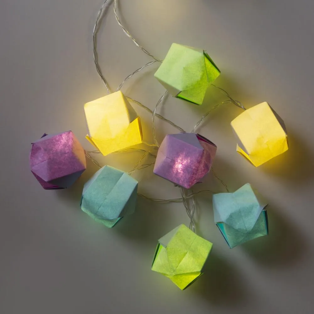 Kikkerland Crafters DIY Origami String Lights