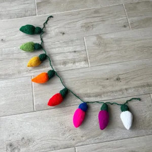 Knitted Fairy Lights Garland