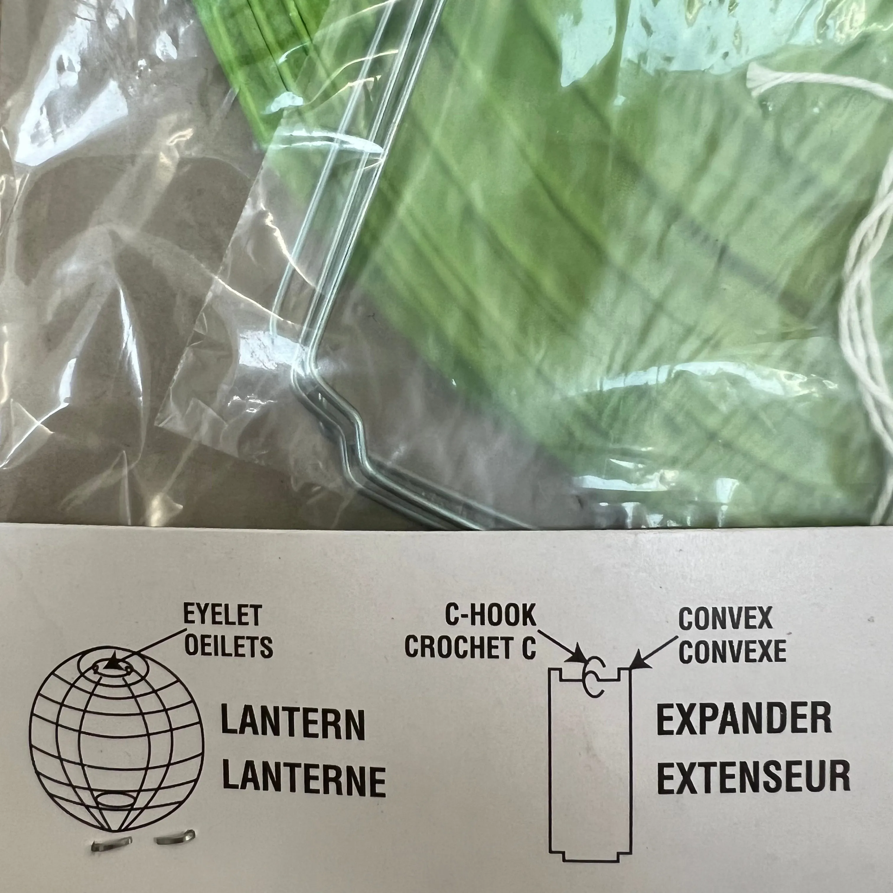 Paper Lanters 3 pk (lime green)