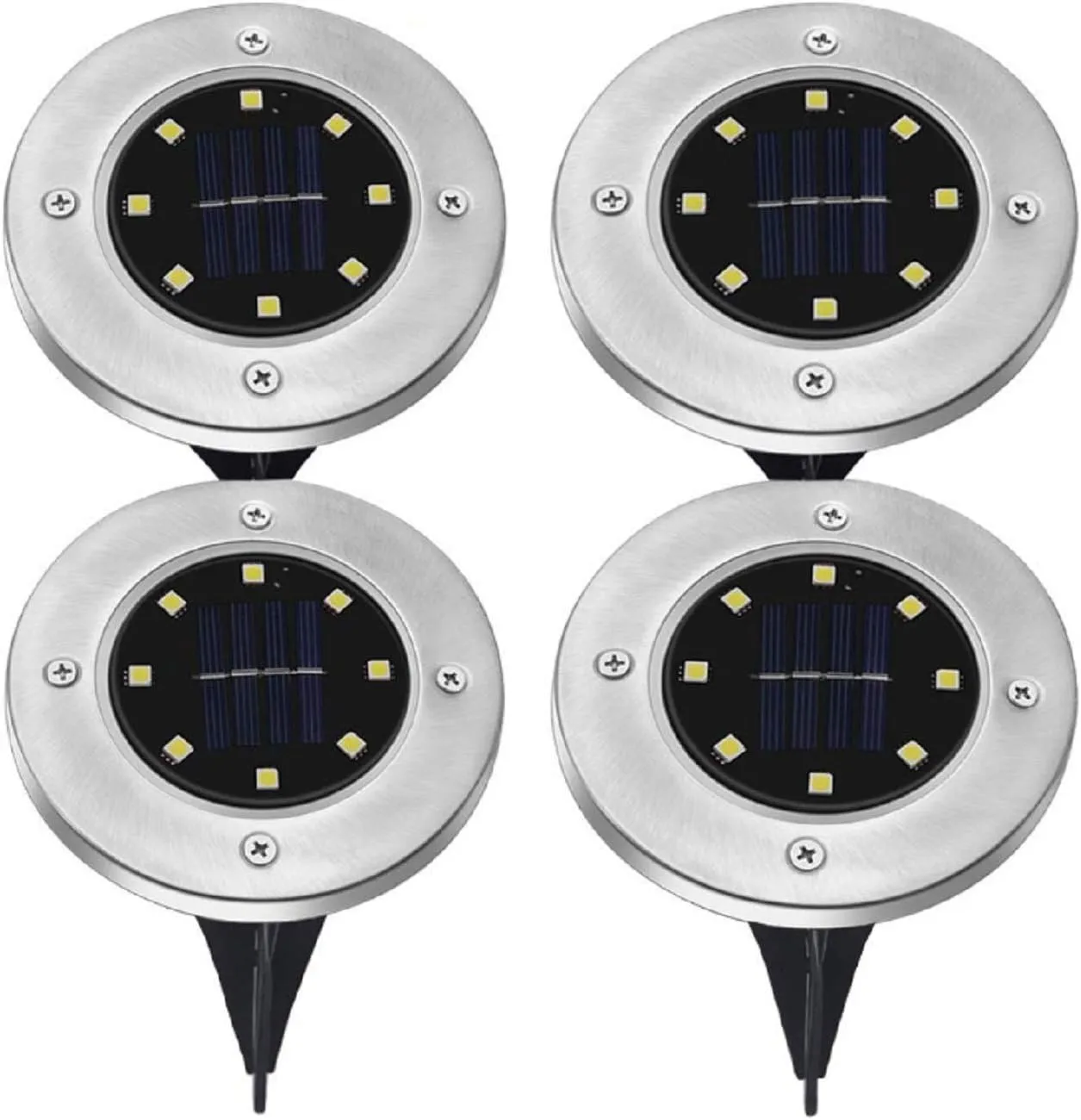 Radiant Pathways Wireless & Solar Powered Light up Pathways Set of 4