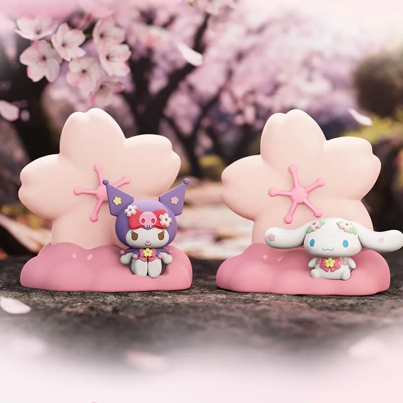 Sanrio Sakura Shaped Cinnamoroll Kuromi Night Light
