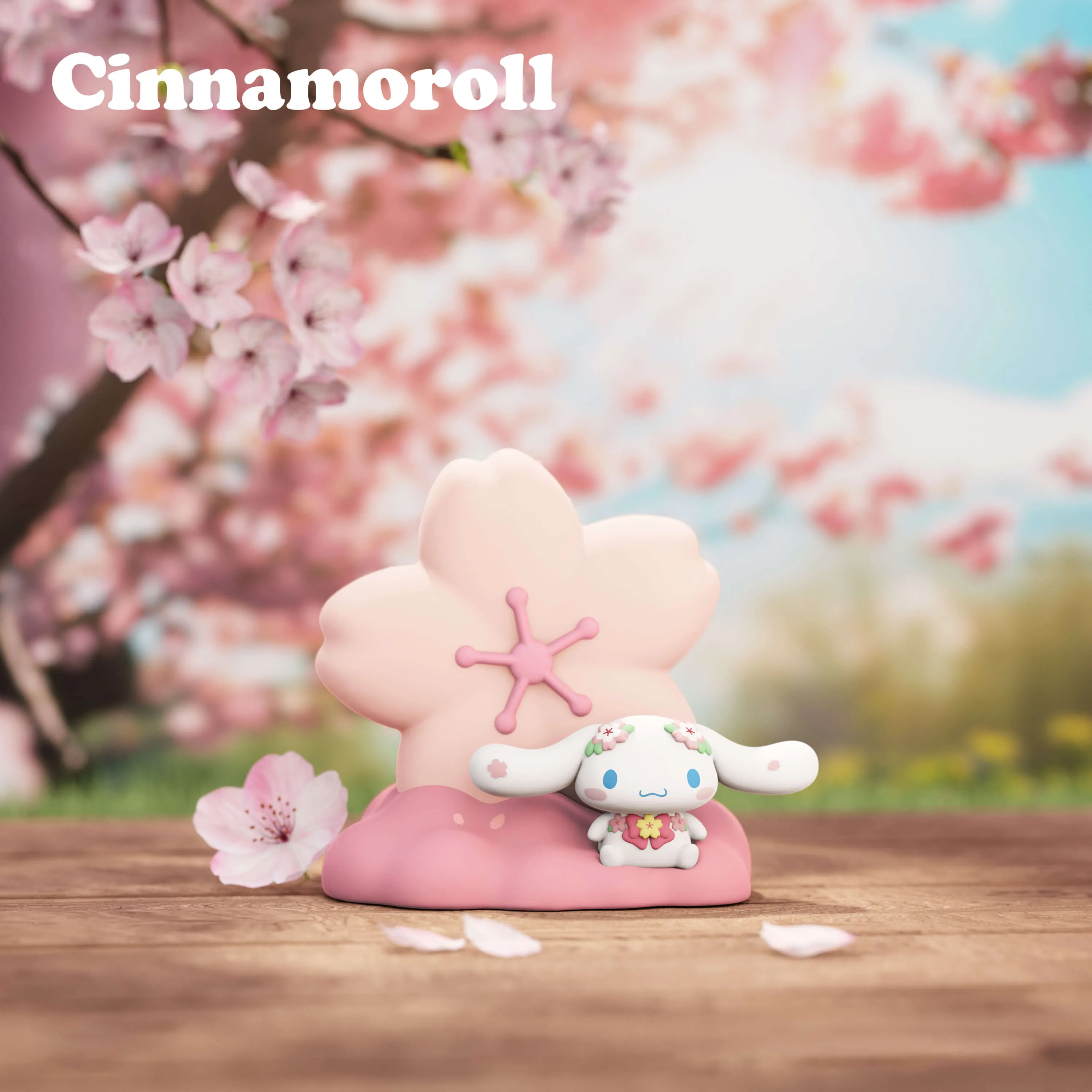 Sanrio Sakura Shaped Cinnamoroll Kuromi Night Light
