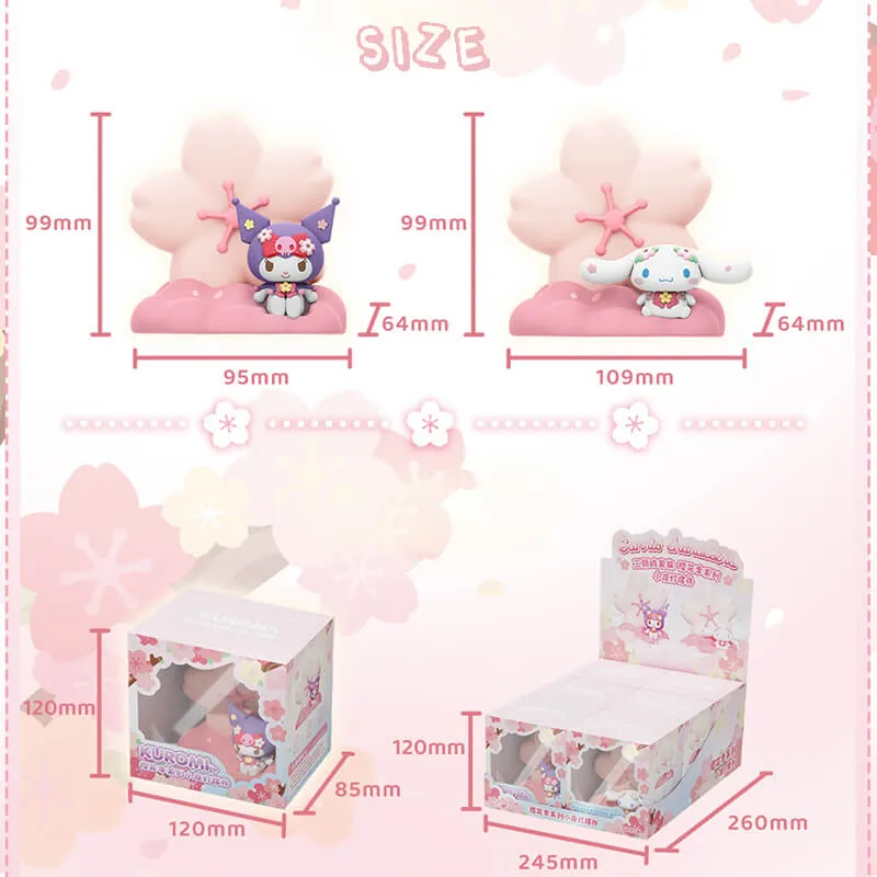 Sanrio Sakura Shaped Cinnamoroll Kuromi Night Light
