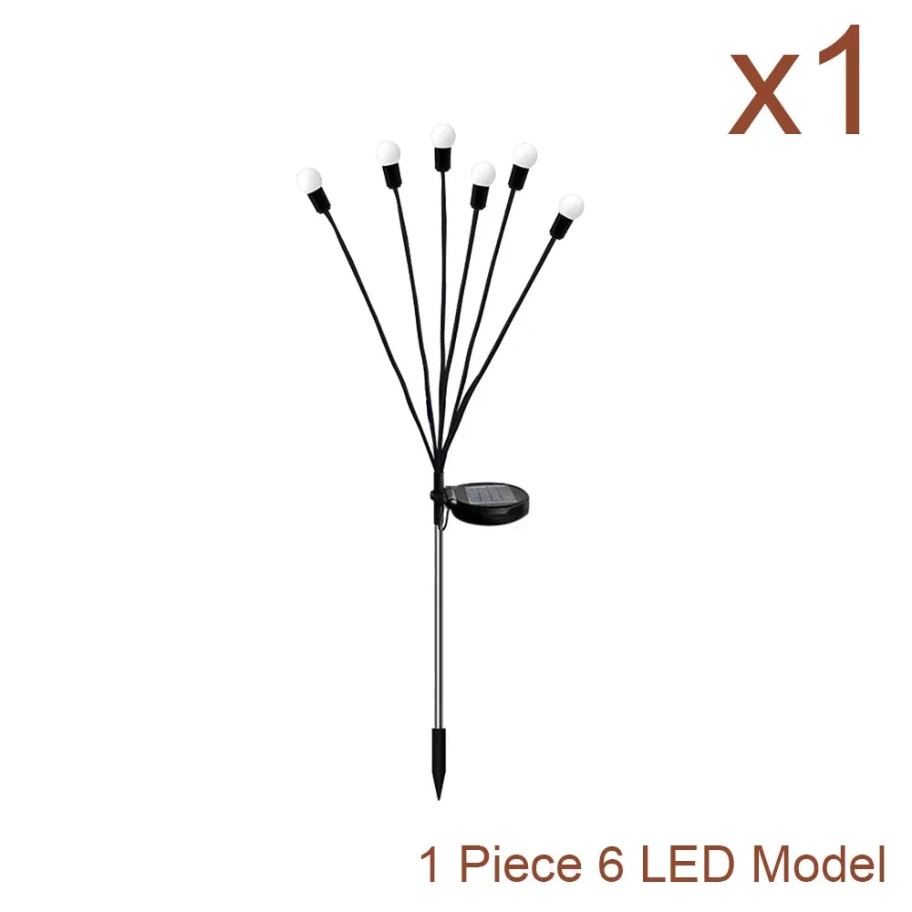 Solar LED String Fairy Lights Path Lawn Landscape Firefly Lamp Outdoor New Year Christmas Garden Patio Garland Street Decoration
