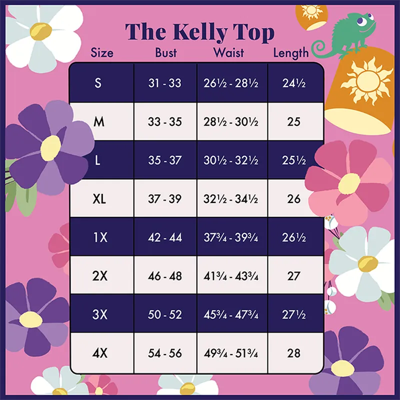 SS Disney Rapunzel Lanterns Kelly Top