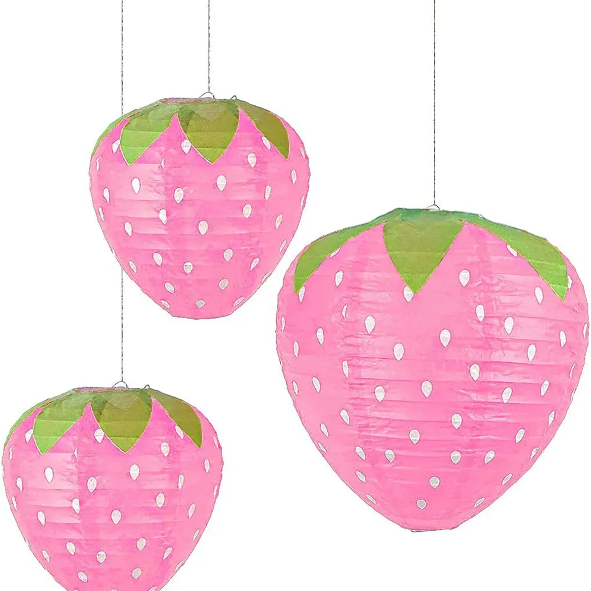 Strawberry Paper Lanterns