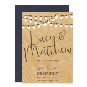 String Lights Save The Date