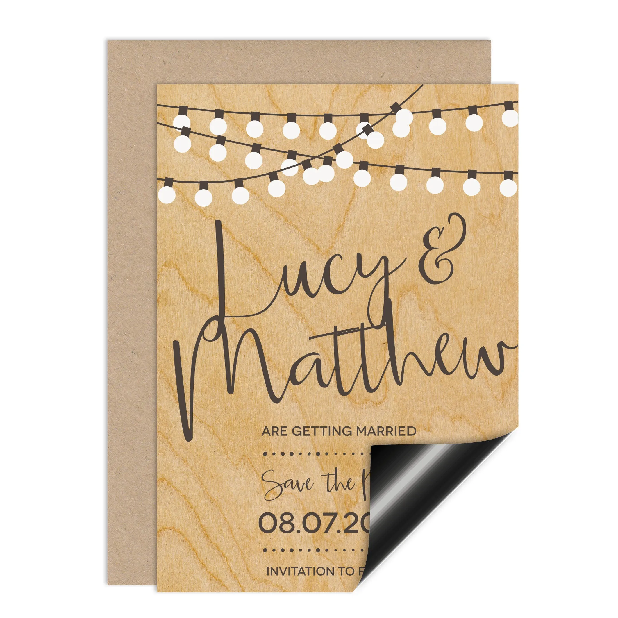 String Lights Save The Date