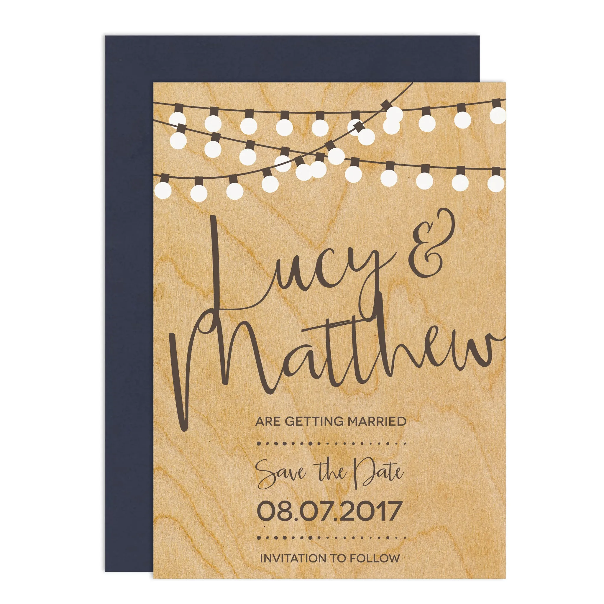 String Lights Save The Date